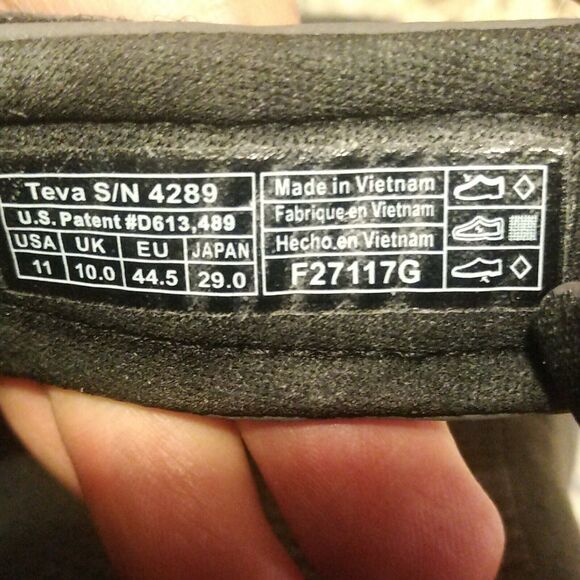 MEN'S TEVA 4289 M MINAM BLACK SPORT EVERYDAY SANDALS $80 US 11 - Picture 6 of 8